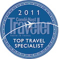 Conde Nast Traveler- Top Travel Specialist 2011