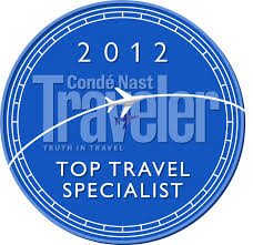 Conde Nast Top Travel Specialist 2012